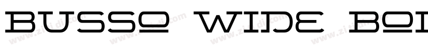 Busso Wide Bold字体转换